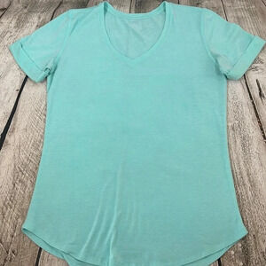 Women’s light green/blue t-shirt